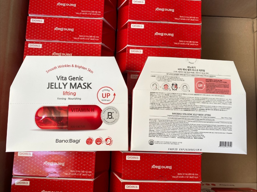 BANOBAGI Jelly Mask (ยกกล่อง10แผ่น) #แดง Lifting