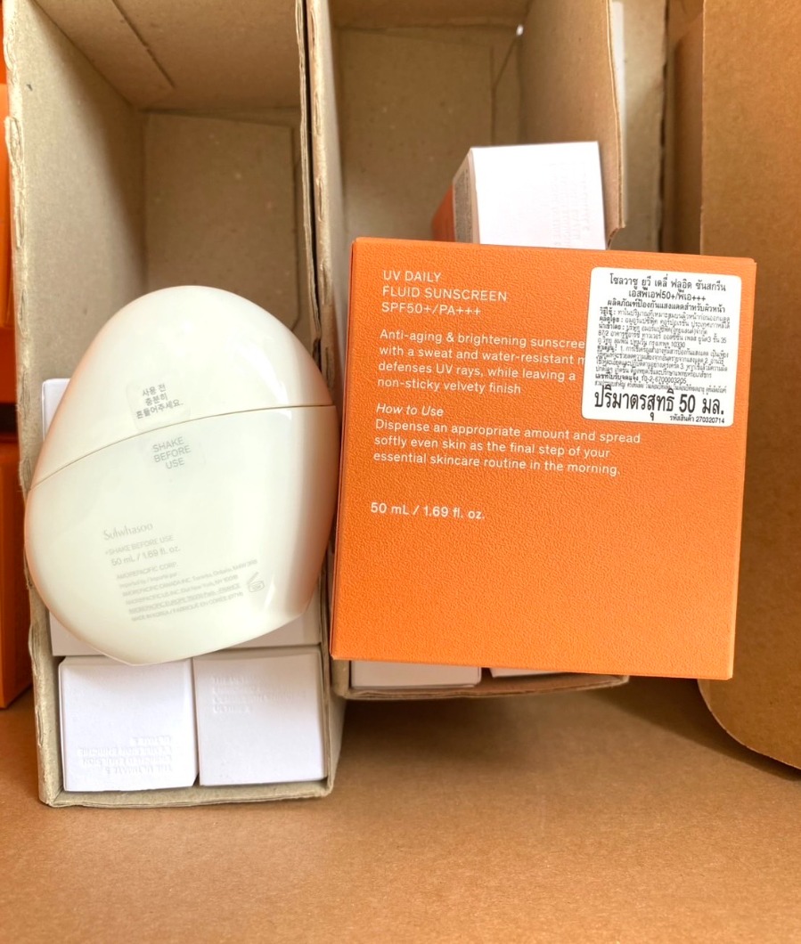 กันแดด Sulwhasoo UV Daily Fluid Sunscreen SPF 50+/Pa+++ 50ml. (เคาเตอร์ 1,700฿)