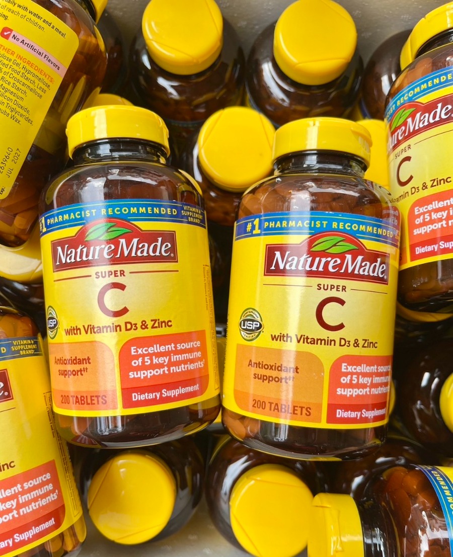 Nature Made Super C with Vitamin D3 & with Zinc Tablets 200 Tablets