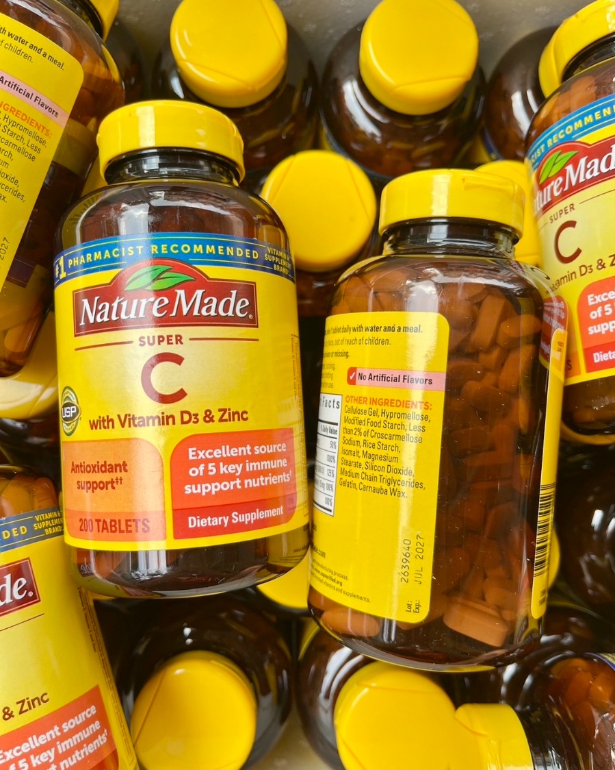 Nature Made Super C with Vitamin D3 & with Zinc Tablets 200 Tablets