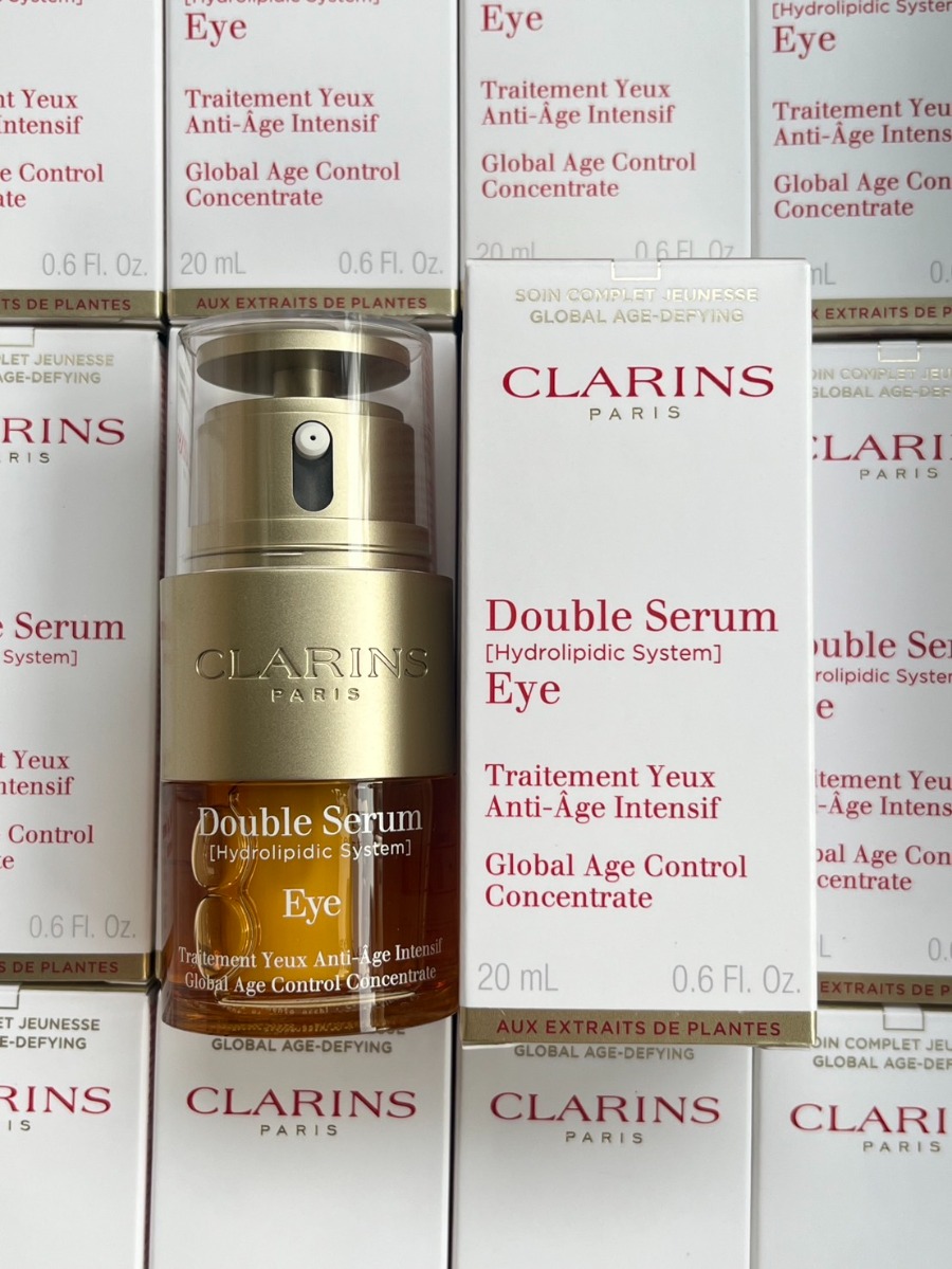 Clarins Double Serum Eye Global Age Control Concentrate 20ml. (เคาเตอร์ 3,600฿)