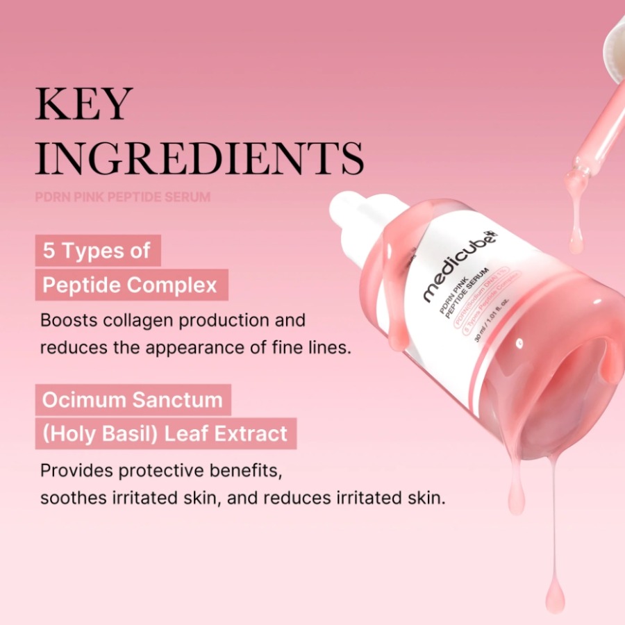 Medicube PDRN Pink Peptide Serum 30ml.