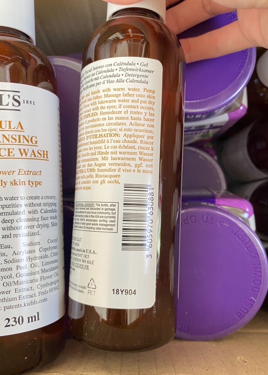 Kiehl's Calendula Deep Cleansing Foaming Face Wash 230ml. (เคาเตอร์ 1,600฿)