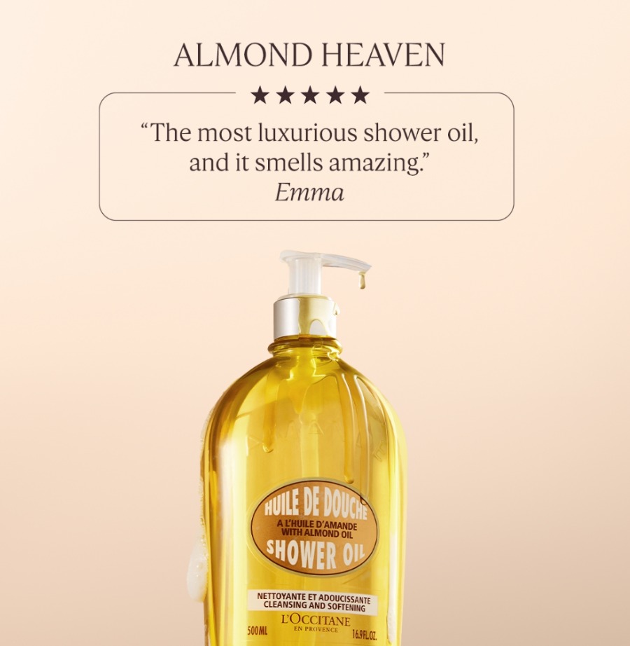 ขวดปั้ม - L'Occitane Almond Shower Oil 500ml. (เคาเตอร์ 2,230฿)