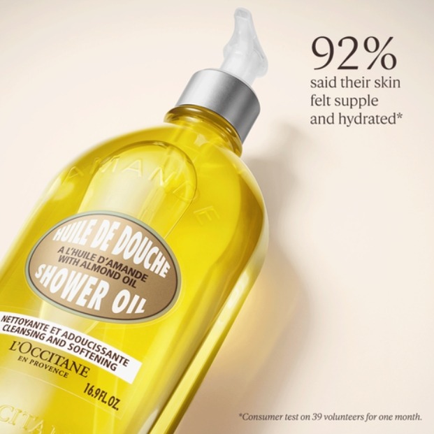 ขวดปั้ม - L'Occitane Almond Shower Oil 500ml. (เคาเตอร์ 2,230฿)