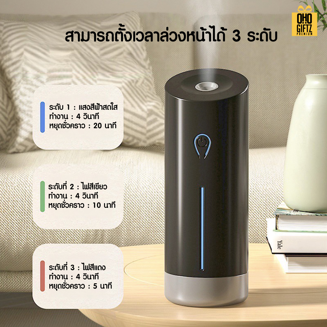 เครื่องพ่นอโรมา น้ำมันหอมระเหย สกรีนชื่อ สกรีนโลโก้ ทำเป็นของพรีเมี่ยมได้กรีนโลโก้ ทำเป็นของพรีเมี่ยม