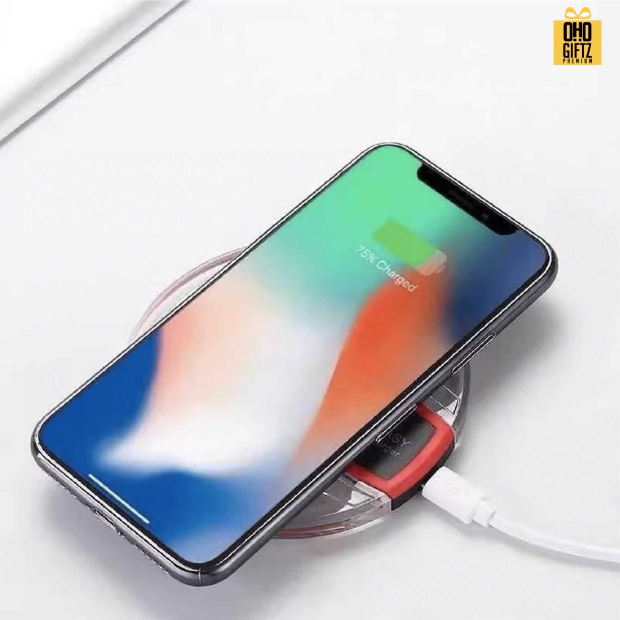 Wireless Charger สกรีนชื่อ,โลโก้ ทำเป็นของพรีเมี่ยมได้