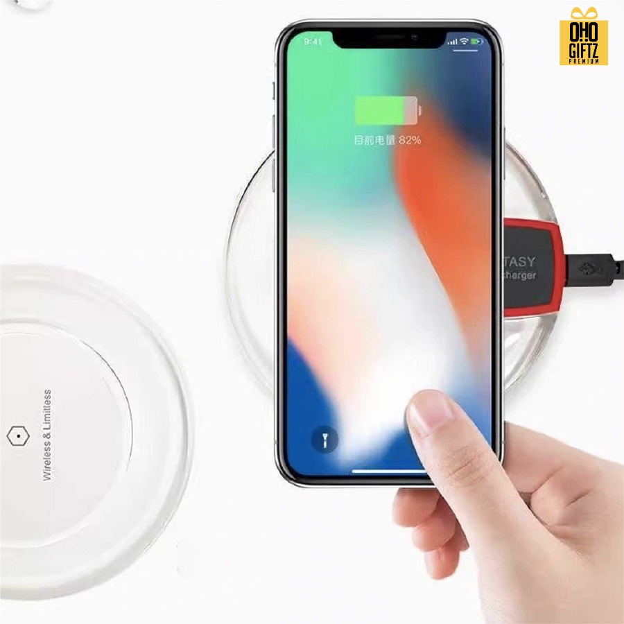 Wireless Charger สกรีนชื่อ,โลโก้ ทำเป็นของพรีเมี่ยมได้