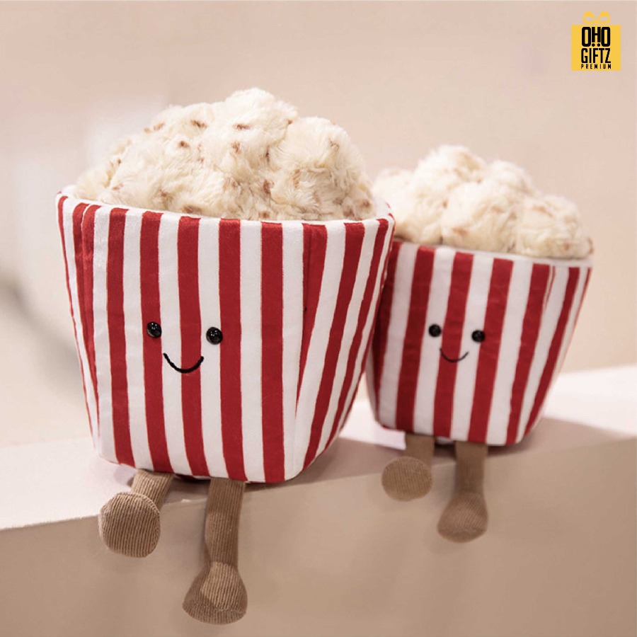 Popcorn ตุ๊กตาน่ารัก สกรีนโลโก้ ทำเป็นของพรีเมี่ยมได้ 