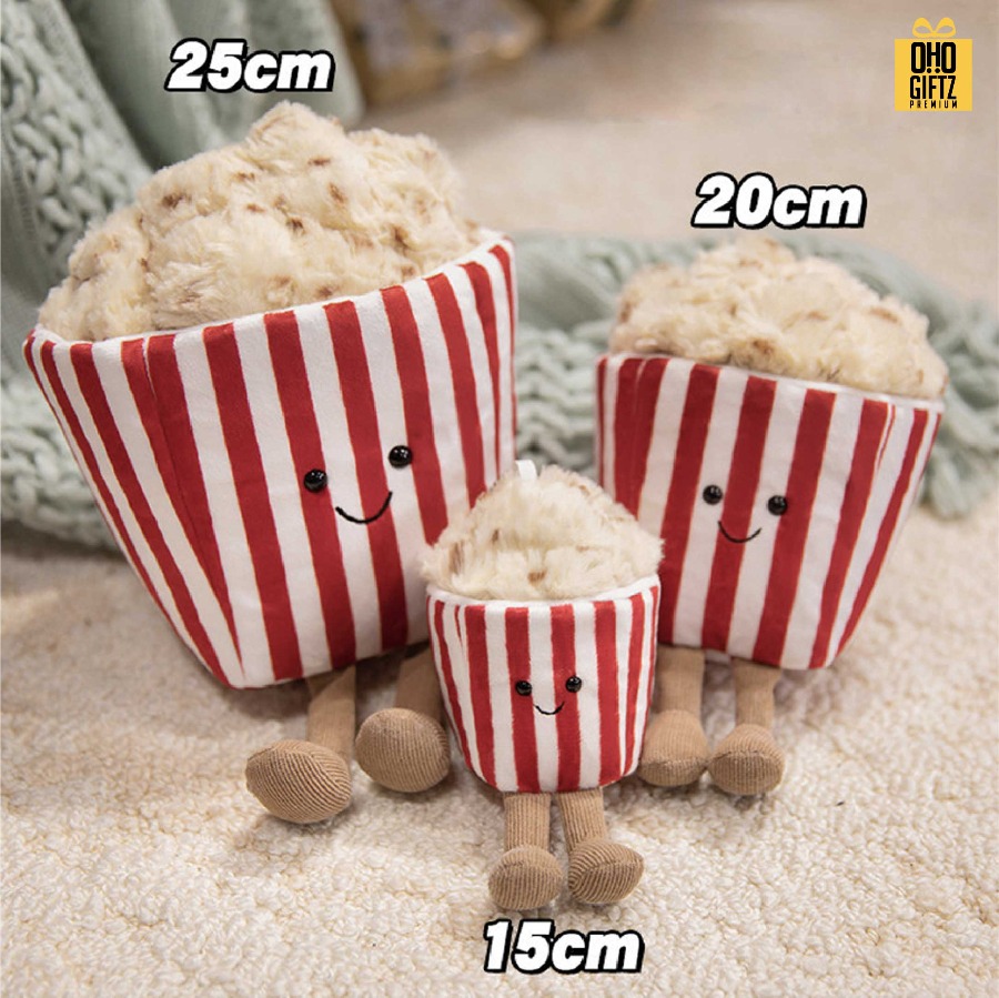 Popcorn ตุ๊กตาน่ารัก สกรีนโลโก้ ทำเป็นของพรีเมี่ยมได้ 