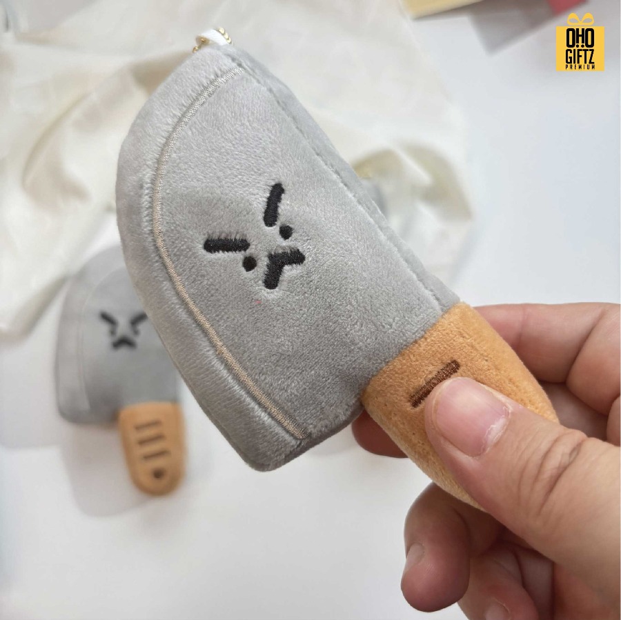 พวงกุญแจมีดปังตอ สกรีนโลโก้ ทำเป็นของพรีเมี่ยม ของชำร่วยได้