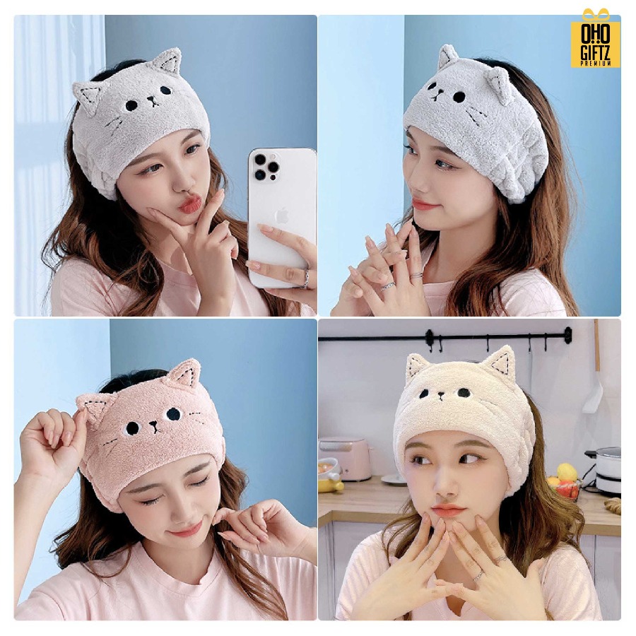 ที่คาดผมล้างหน้าแต่งหน้า สกรีนชื่อ สกรีนโลโก้ ทำเป็นของพรีเมี่ยมได้