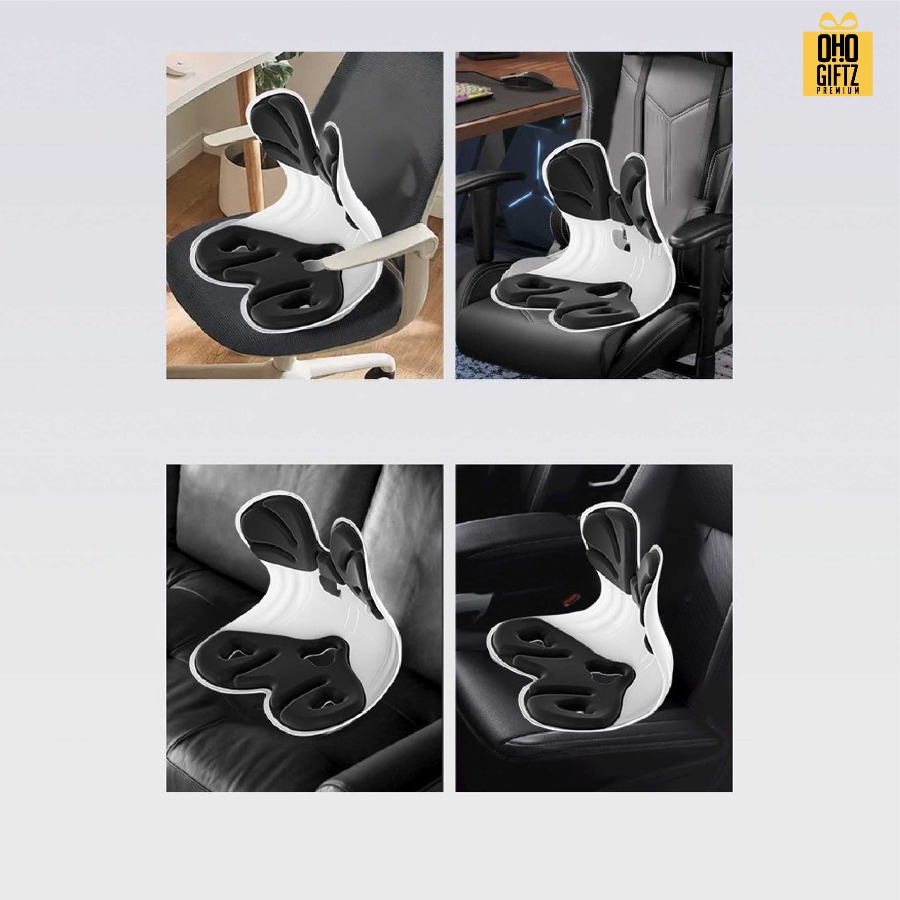 เบาะรองหลังเก้าอี้ เพื่อสุขภาพ สกรีนชื่อ สกรีนโลโก้ ทำเป็นของพรีเมี่ยมได้ 