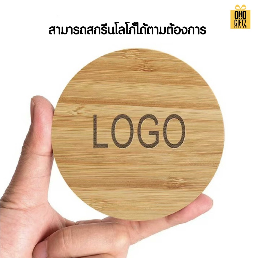 กล่องไม้ใส่สายเคเบิลชารจ์มือถือครบทุกหัว สกรีนชื่อ,โลโก้ ทำเป็นของพรีเมี่ยมได้