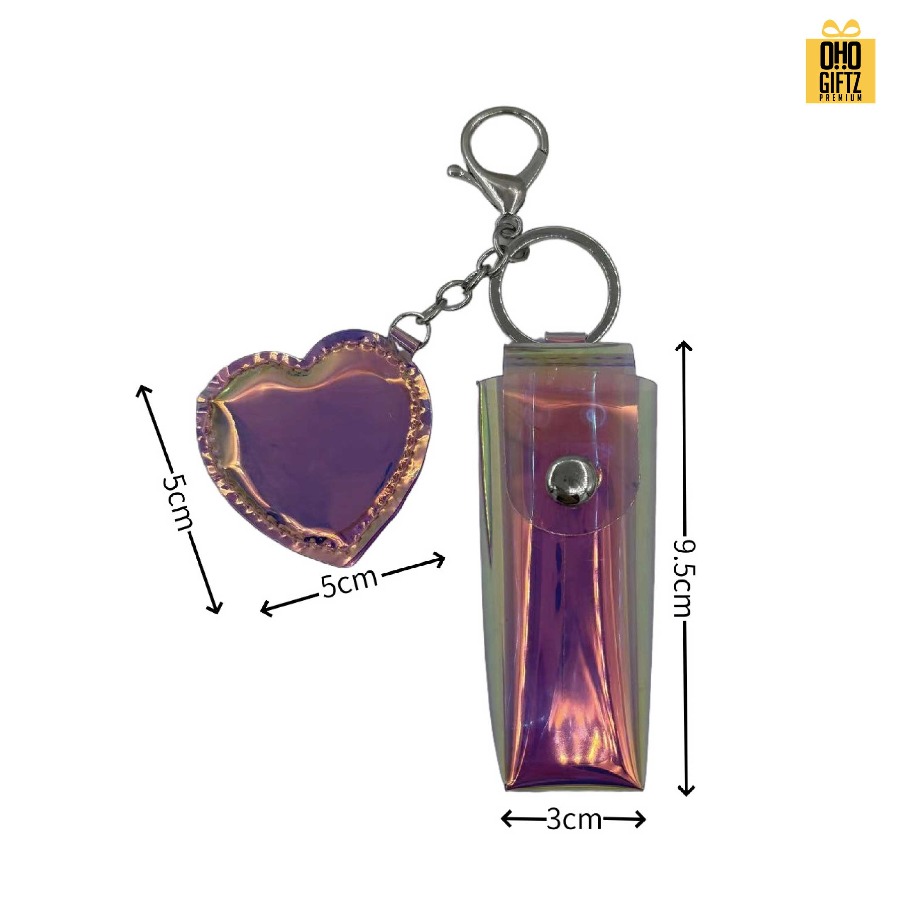 พวงกุญแจกระเป๋าใส่ลิปสติค PVC สกรีนโลโก้ ทำเป็นของพรีเมี่ยม ของชำร่วยได้