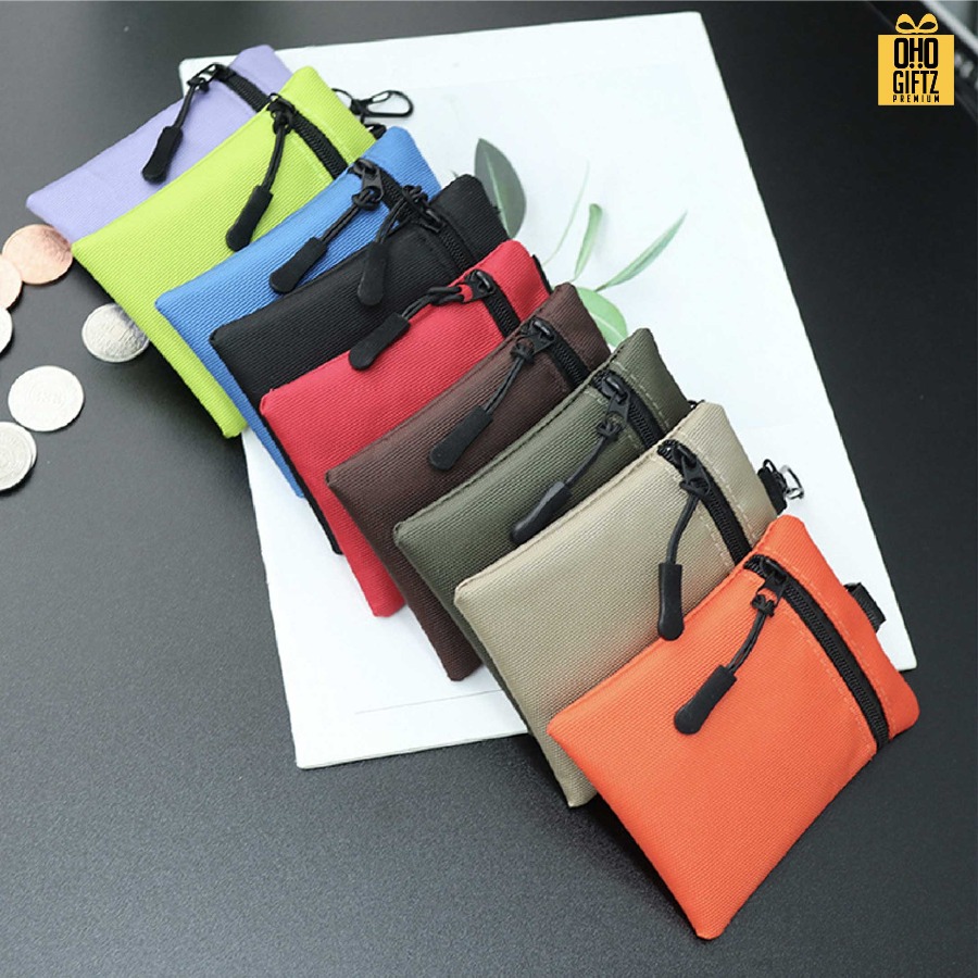 กระเป๋าใส่เหรียญ มีห่วงแขวน สกรีนโลโก้ ทำเป็นของพรีเมี่ยมได้