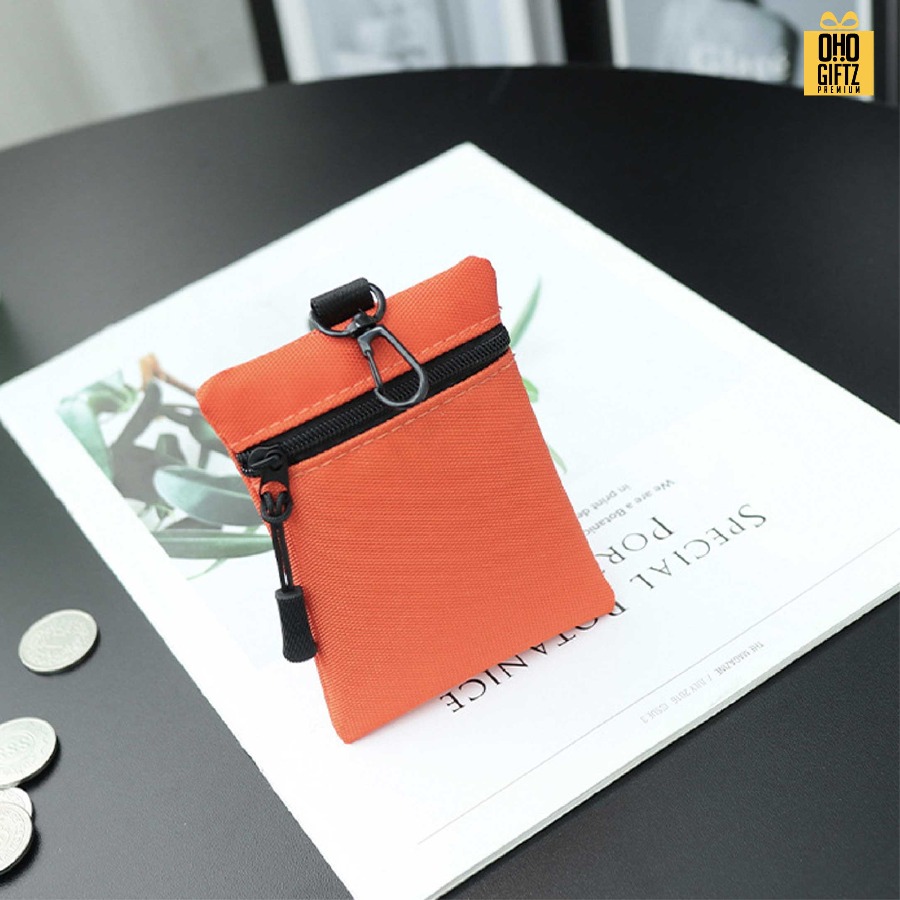 กระเป๋าใส่เหรียญ มีห่วงแขวน สกรีนโลโก้ ทำเป็นของพรีเมี่ยมได้