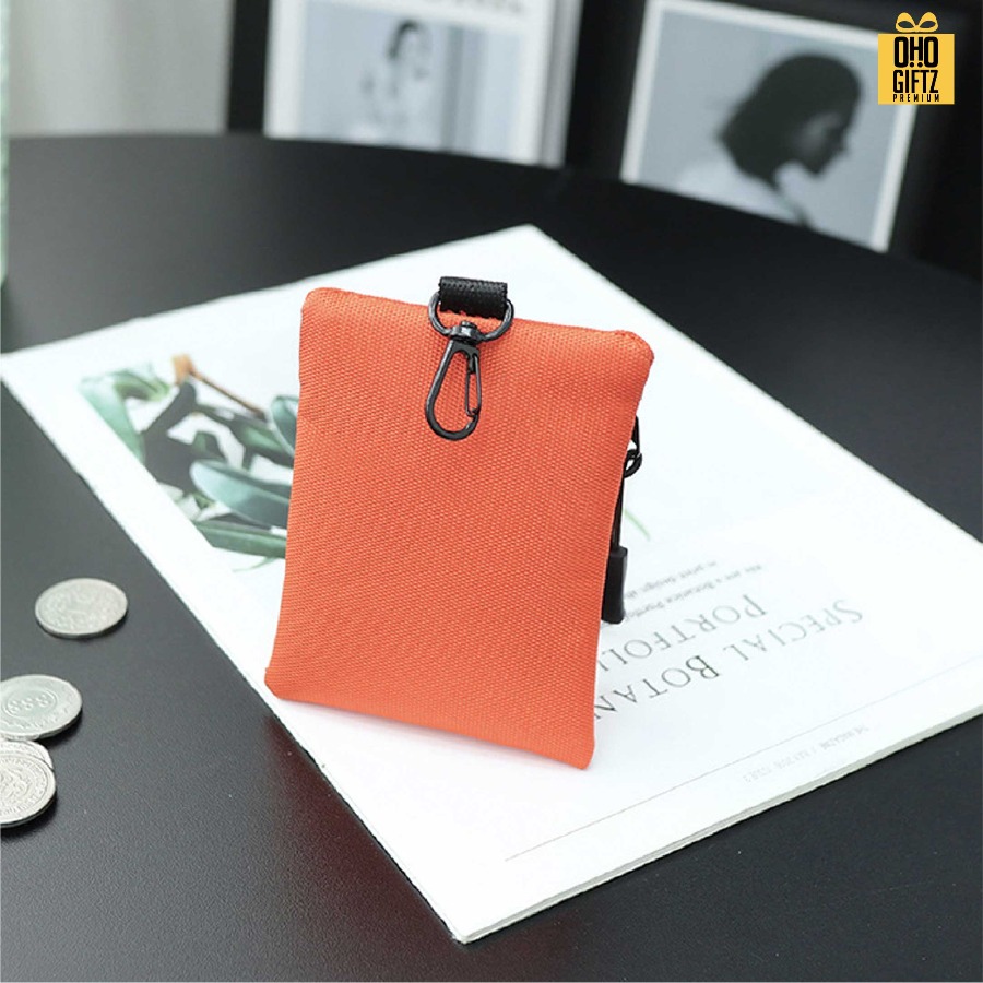 กระเป๋าใส่เหรียญ มีห่วงแขวน สกรีนโลโก้ ทำเป็นของพรีเมี่ยมได้