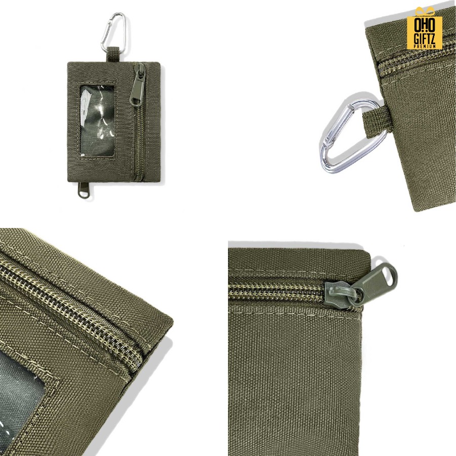 กระเป๋าใส่เหรียญ มีห่วงห้อย สกรีนโลโก้ ทำเป็นของพรีเมี่ยมได้