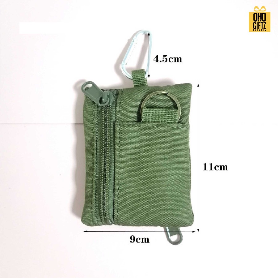 กระเป๋าใส่เหรียญ มีห่วงห้อย สกรีนโลโก้ ทำเป็นของพรีเมี่ยมได้