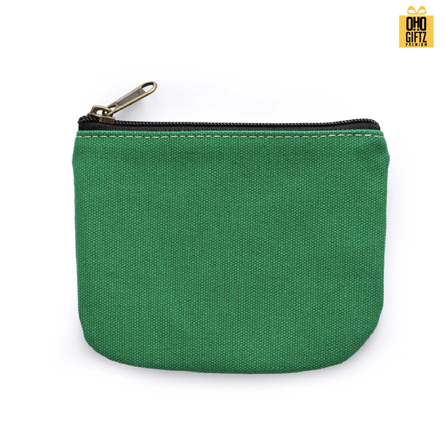 กระเป๋าใส่เหรียญผ้าแคนวาส สกรีนโลโก้ไม่จำกัดสี สกรีนโลโก้ ทำเป็นของพรีเมี่ยมได้