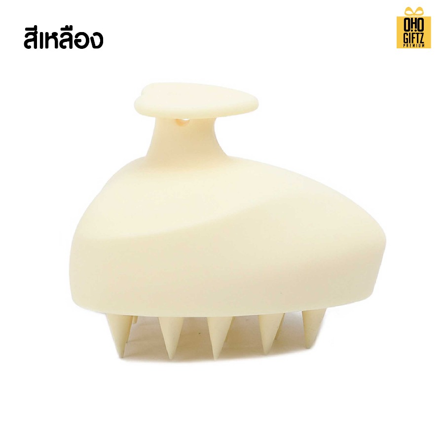 แปรงนวดผมทรงหัวใจ สกรีนโลโก้ ทำเป็นของพรีเมี่ยมได้