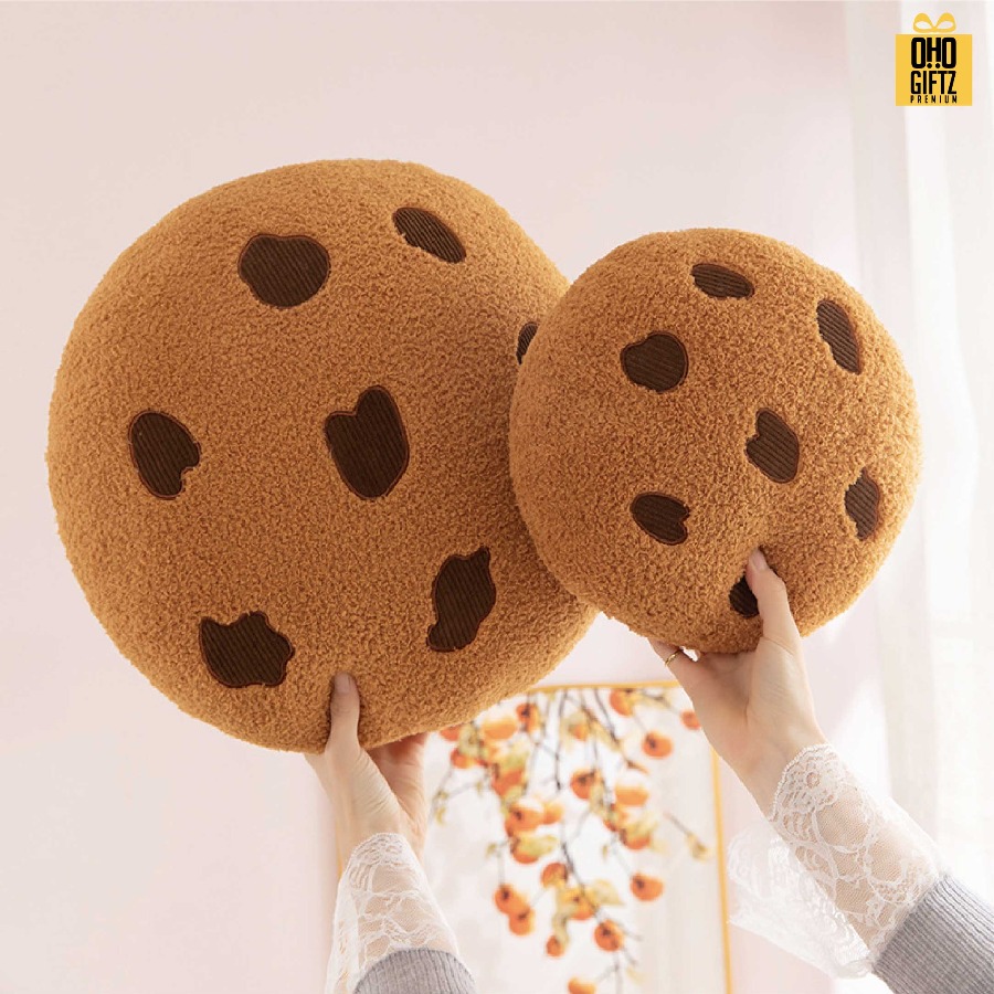 หมอนอิงคุ๊กกี้ สกรีนโลโก้ ทำเป็นของพรีเมี่ยมได้ 