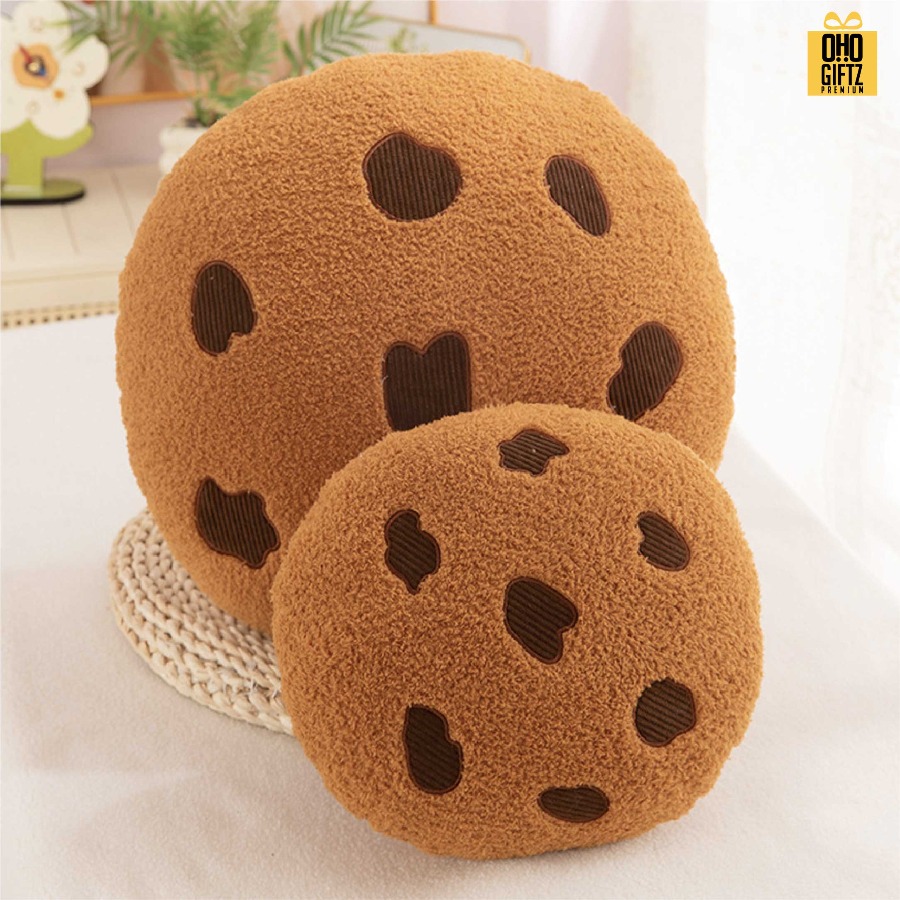 หมอนอิงคุ๊กกี้ สกรีนโลโก้ ทำเป็นของพรีเมี่ยมได้ 