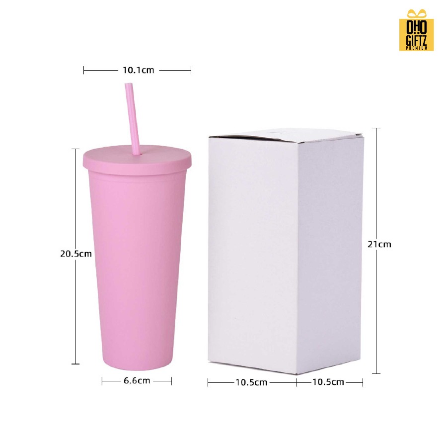 แก้วน้ำพลาสติก 2 ชั้น สกรีนโลโก้ ทำเป็นของพรีเมี่ยมได้