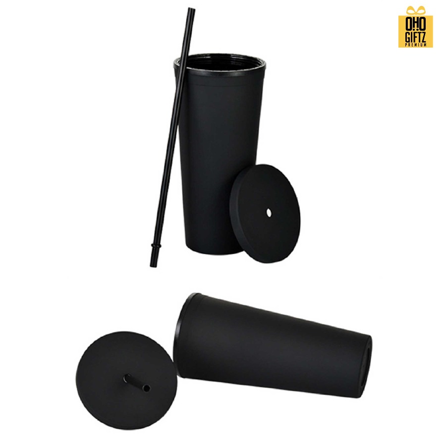 แก้วน้ำพลาสติก 2 ชั้น สกรีนโลโก้ ทำเป็นของพรีเมี่ยมได้