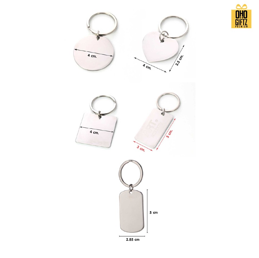 พวงกุญแจสแตนเลส เลเซอร์โลโก้ สกรีนโลโก้ ทำเป็นของพรีเมี่ยม ของชำร่วยได้