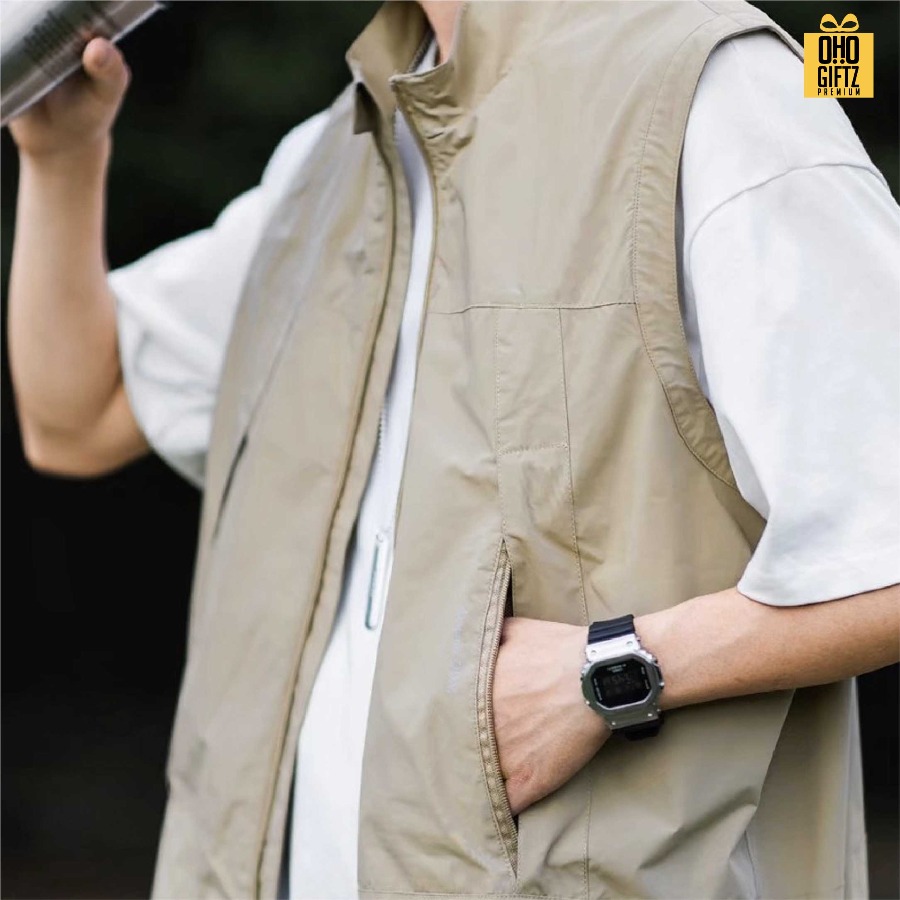 เสื้อกั๊ก สไตล์ญี่ปุ่น สกรีนโลโก้ ทำเป็นของพรีเมี่ยมได้