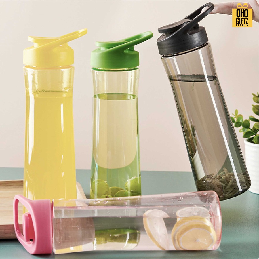 กระบอกพลาสติกใสแบบพกพา สกรีนโลโก้ ทำเป็นของพรีเมี่ยมได้