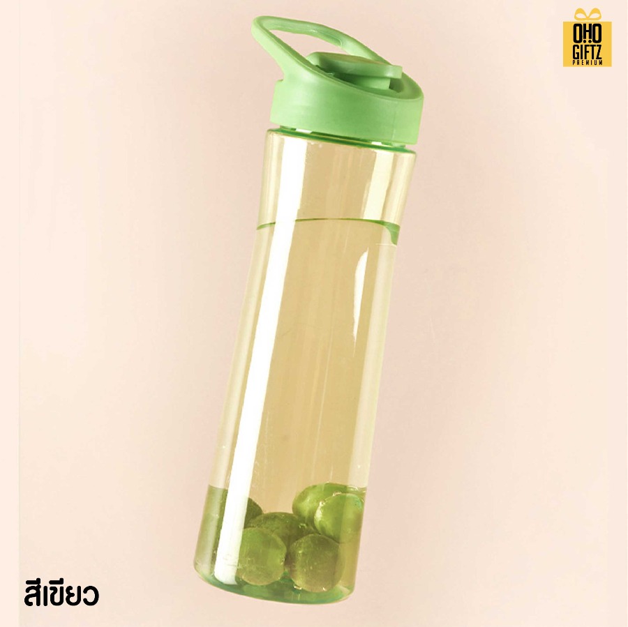 กระบอกพลาสติกใสแบบพกพา สกรีนโลโก้ ทำเป็นของพรีเมี่ยมได้