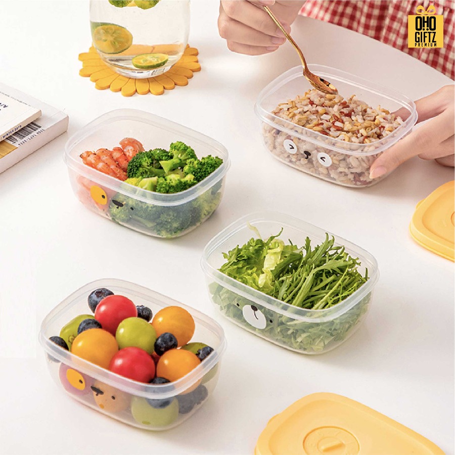 กล่องข้าวเล็กเข้าไมโครเวฟ สกรีนโลโก้ ทำเป็นของพรีเมี่ยมได้