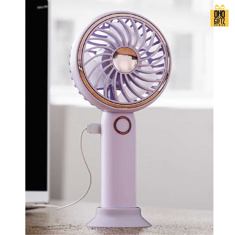 ชุดของขวัญพาวเวอร์แบงค์และพัดลมสายชาร์จ สกรีนชื่อ,โลโก้ ทำเป็นของพรีเมี่ยมได้