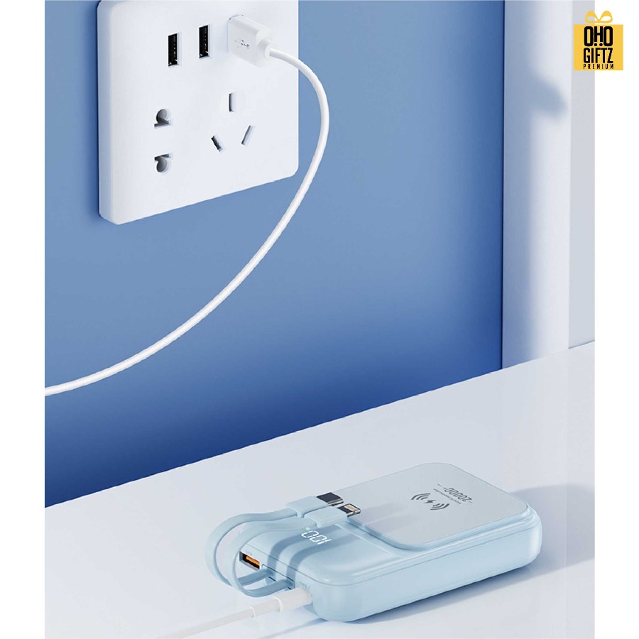 Powerbank แม่เหล็ก สกรีนชื่อ,โลโก้ ทำเป็นของพรีเมี่ยมได้