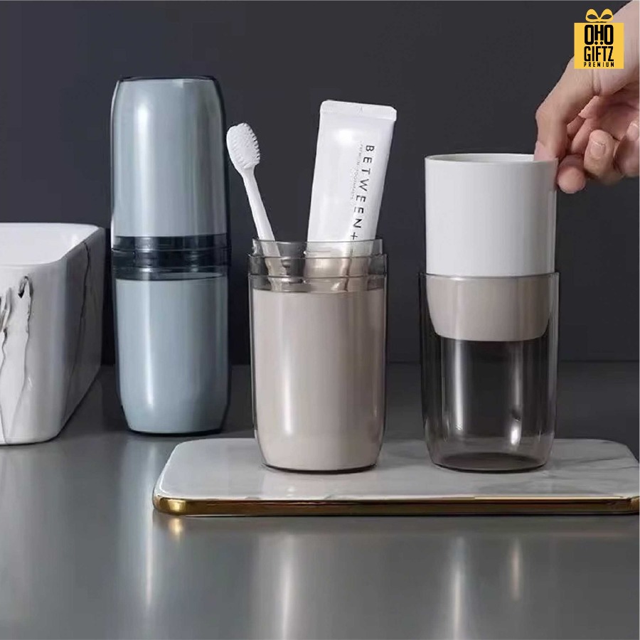 กล่องเก็บแปรงสีฟันแบบพกพา สกรีนชื่อ สกรีนโลโก้ ทำเป็นของพรีเมี่ยมได้