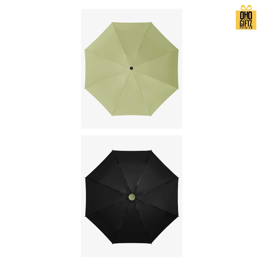ร่มพับด้ามจับทรงกลม สกรีนโลโก้ ทำเป็นสินค้าพรีเมี่ยม ของชำร่วย ของที่ระลึก
