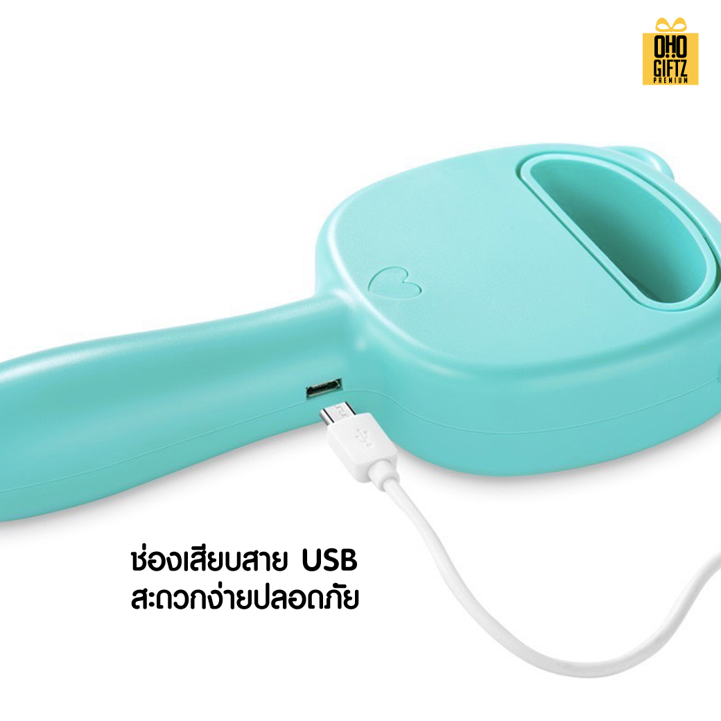 พัดลมไร้ใบพัดทรงหัวแมว สกรีนโลโก้ ทำเป็นของพรีเมี่ยม