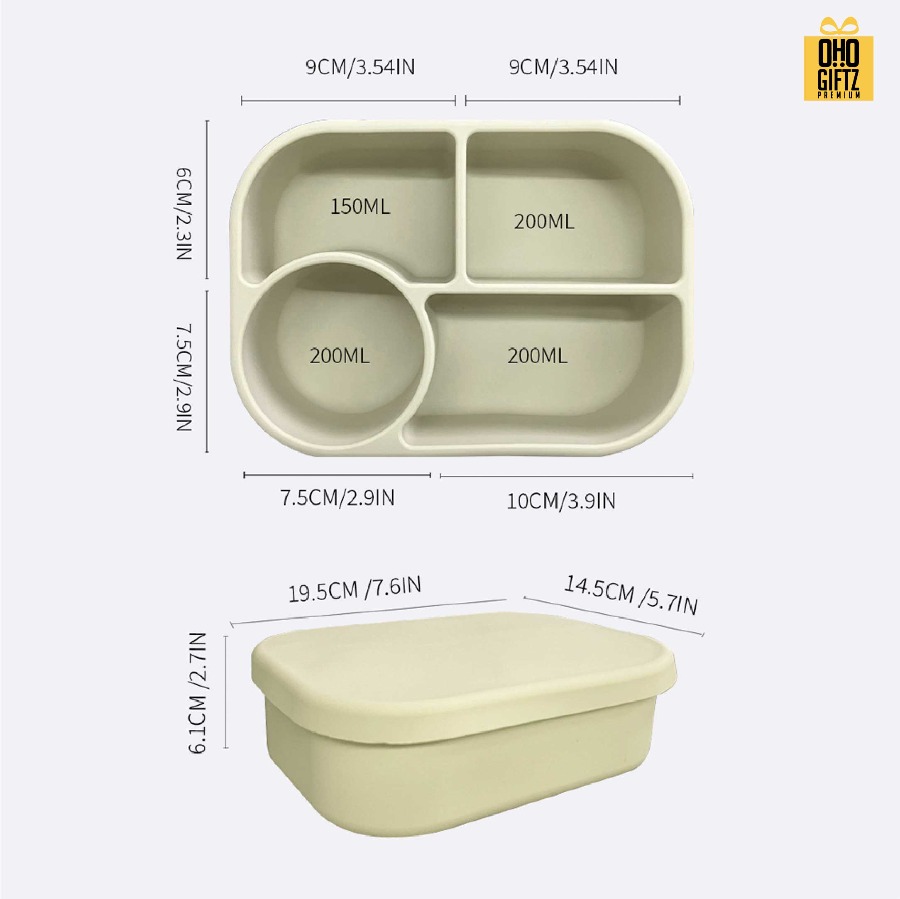 กล่องข้าวซิลิโคน Foodgrade สกรีนโลโก้ ทำเป็นของพรีเมี่ยมได้