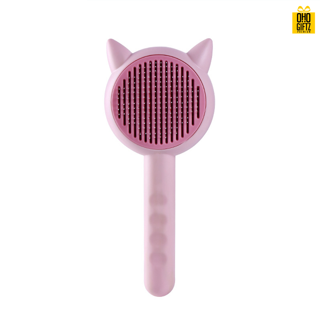 หวีแปรงขนทรงหัวแมว สกรีนโลโก้ ทำเป็นของพรีเมี่ยม