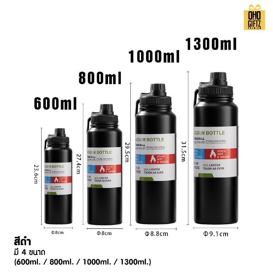 กระบอกน้ำสแตนเลสฝาล็อคอย่างดี สกรีนโลโก้ ทำเป็นของพรีเมี่ยมได้