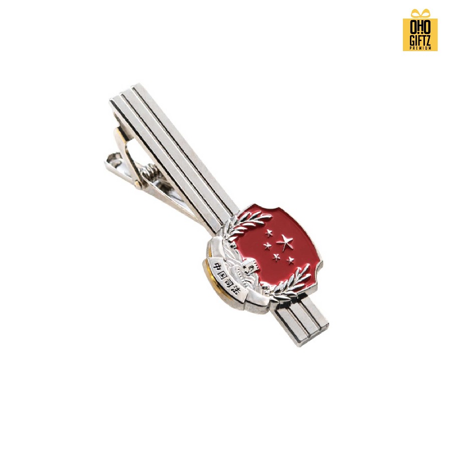 รับผลิตคลิปหนีบเนคไทโลหะเคลือบสี สกรีนชื่อ สกรีนโลโก้ ทำเป็นของพรีเมี่ยมได้