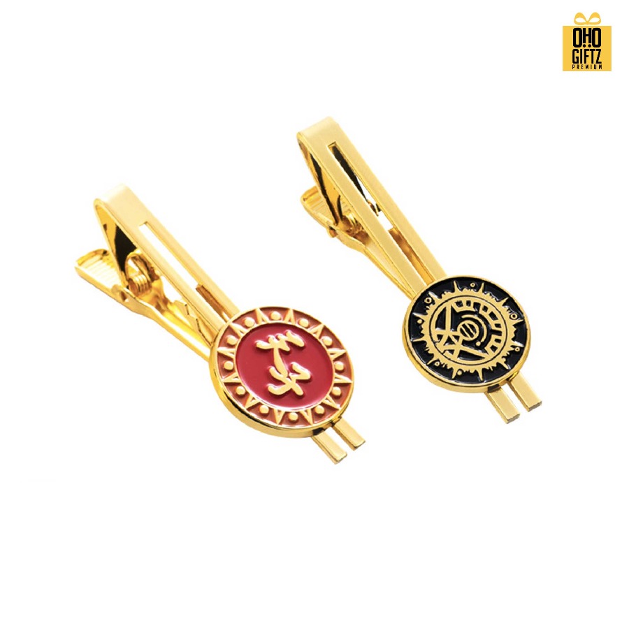 รับผลิตคลิปหนีบเนคไทโลหะเคลือบสี สกรีนชื่อ สกรีนโลโก้ ทำเป็นของพรีเมี่ยมได้