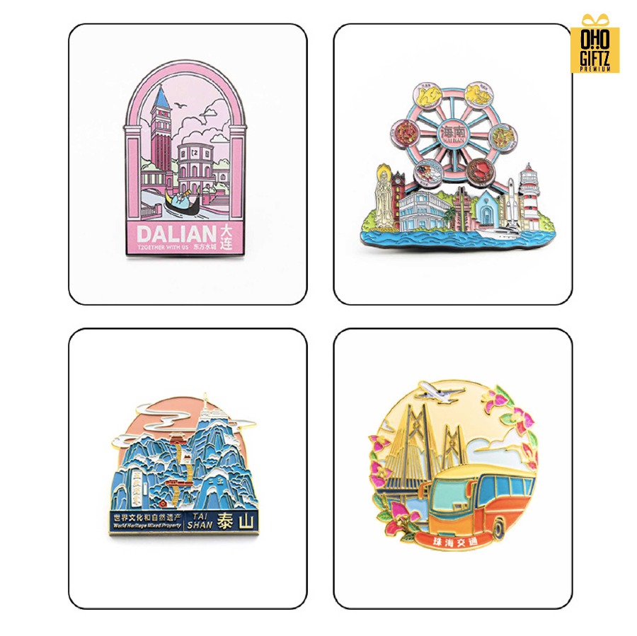 รับผลิตแม่เหล็กติดตู้เย็นโลหะเคลือบสี ดีไซน์ตามต้องการ สกรีนโลโก้ ทำเป็นของพรีเมี่ยมได้