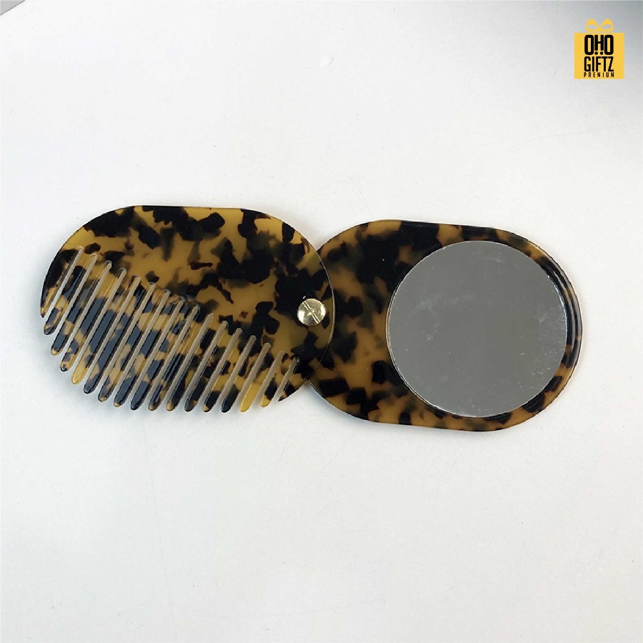 หวีกระจกพกพา สกรีนโลโก้ ทำเป็นของพรีเมี่ยมได้