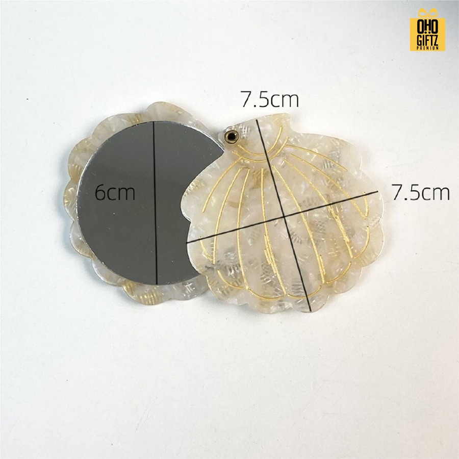 หวีกระจกพกพา สกรีนโลโก้ ทำเป็นของพรีเมี่ยมได้