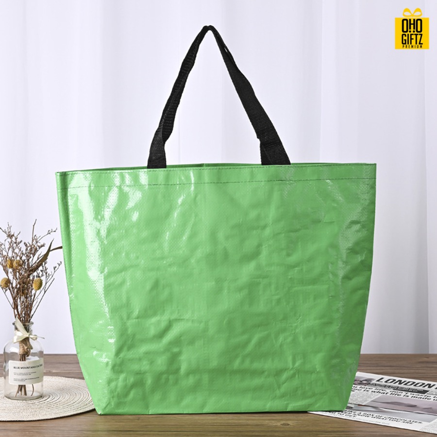 กระเป๋าผ้ากระสอบ PP สกรีนโลโก้ ทำเป็นของพรีเมี่ยมได้