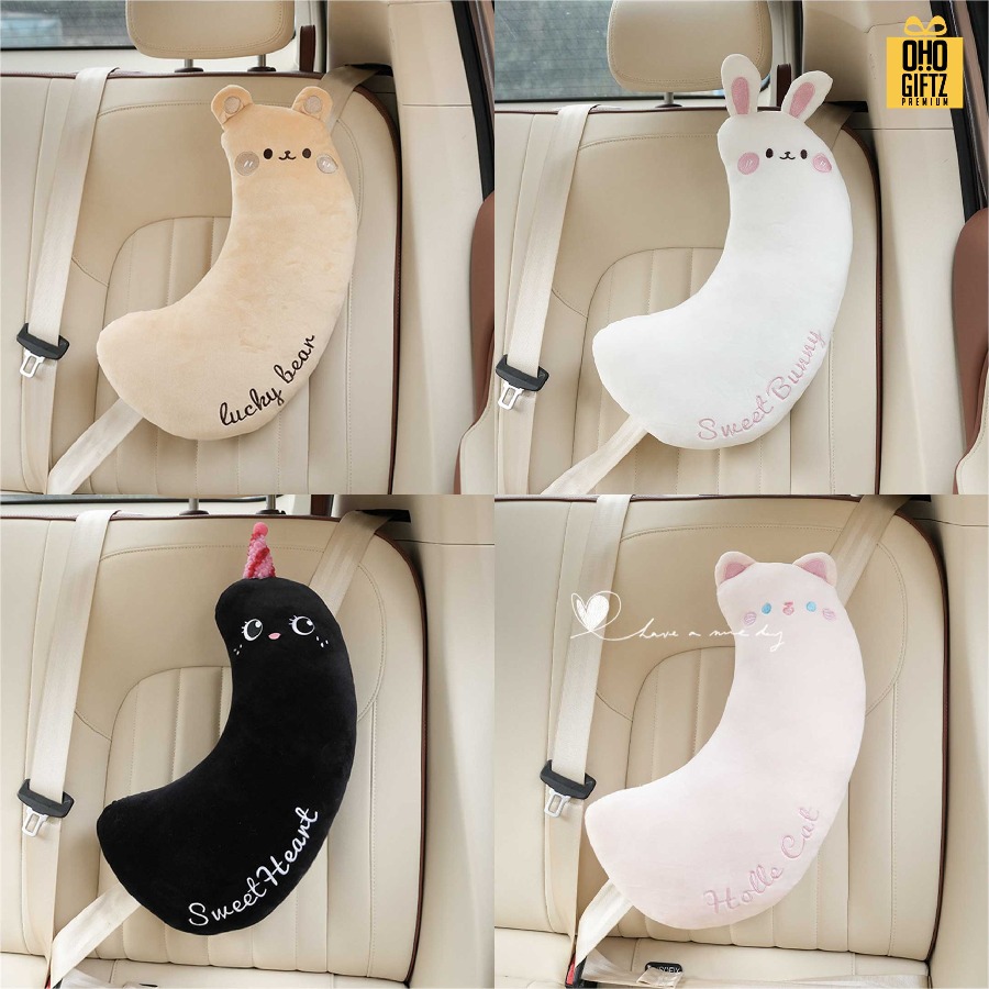 หมอนรองไหล่เข็มขัดนิรภัย สกรีนโลโก้ ทำเป็นของพรีเมี่ยมได้ 